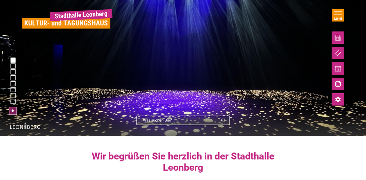 Startseite Stadthalle Leonberg
