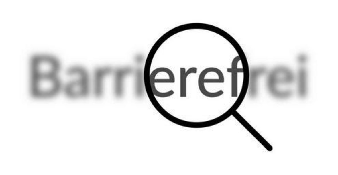 Schriftzug Barrierefreiheit 